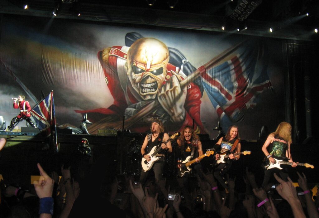 Iron Maiden in the Palais Omnisports of Paris Bercy France