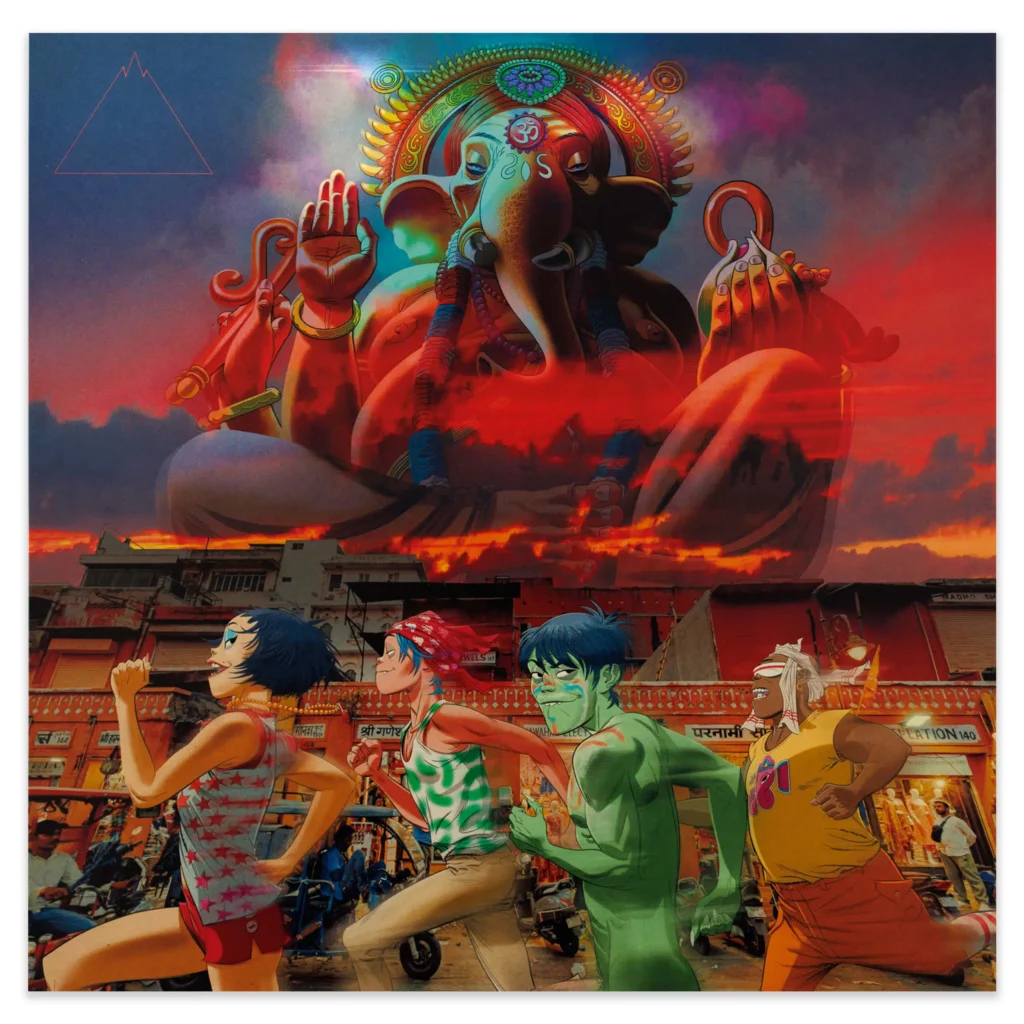 jamie hewlett gorillaz the mountain print ganesha on the roof.jpg