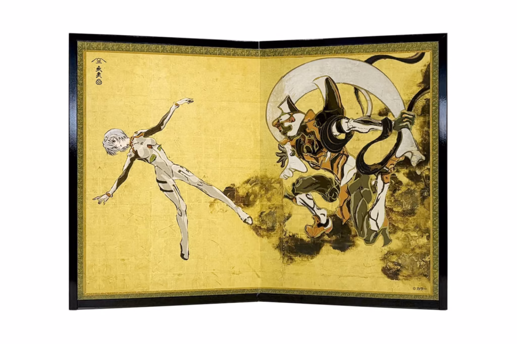 EVANGELION SANATI 2 https hypebeast.com image 2026 07 20 Hanzo neon genesis EVANGELION Fujin Raijin zu Byobu Folding Screens Release Info 2.jpg